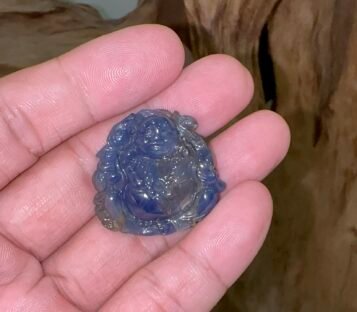 Feng Shui Sapphire Smilling Happy Good Luck Statue SDL16