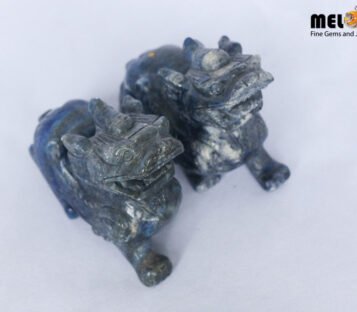 Feng Shui Sapphire Wealthy Good Luck Attract Pixiu TPT03 3