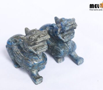 Feng Shui Sapphire Wealthy Good Luck Attract Pixiu TPT08