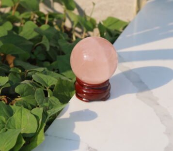 Feng Sui Pink Quartz Ball CPT5