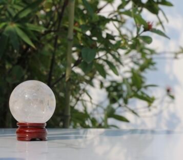 Feng Sui White Quartz Ball CPT4 3