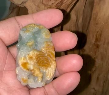 Fengshui Jade Chicken Statue CTGA01