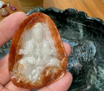 Natural Jade Loving Kindness Quan Yin  TPT48
