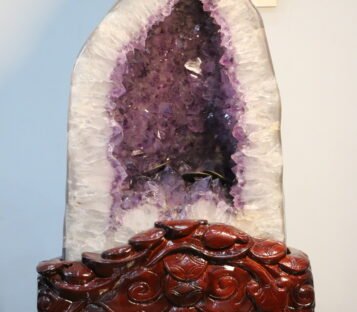 Natural Amethyst Cave Unpolished Shell HTA0003