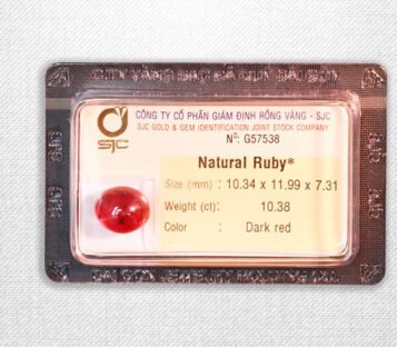 Natural Cabochon Dark Red G57538