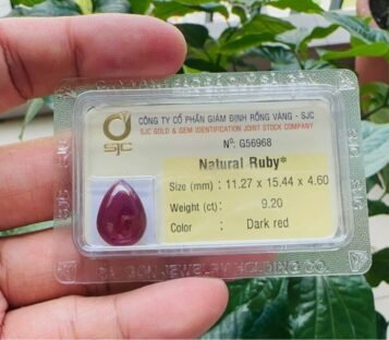 Natural Cabochon Dark Red Ruby G56968