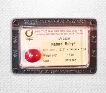 Natural Cabochon Dark Red Ruby G57511