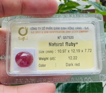 Natural Cabochon  Dark Red Ruby G57520