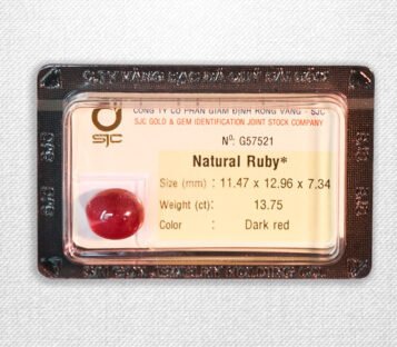 Natural Cabochon  Dark Red Ruby G57521