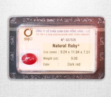 Natural Cabochon Dark Red Ruby G57526