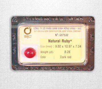 Natural Cabochon Dark Red Ruby G57532