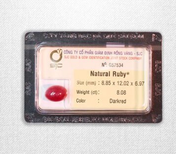 Natural Cabochon Dark Red Ruby G57534