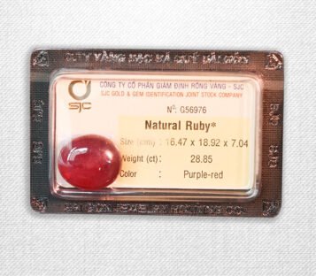 Natural Cabochon Purple Red Ruby G56976