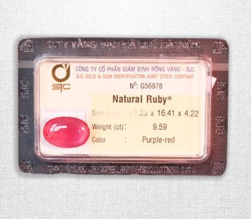 Natural Cabochon Purple Red Ruby G56978