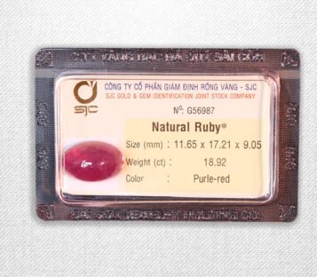 Natural Cabochon Purple Red Ruby  G56987