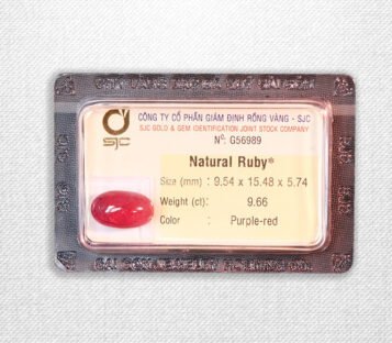 Natural Cabochon Purple Red Ruby G56989
