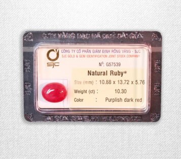 Natural Cabochon Purplish Dark Red G57539