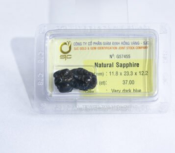 Natural Dark Blue Sapphire Feng Shui Wealthy Good Luck Attract Pixiu G57455