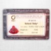 Natural Dark Red Ruby Feng Shui Smilling Happy Good Luck Statue G57476