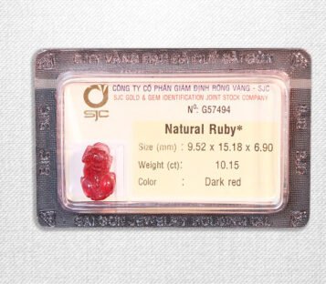 Natural Dark Red Ruby Feng Shui Wealthy Good Luck Attract Pixiu G57494