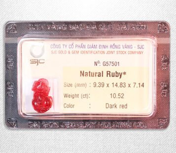Natural Dark Red Ruby Feng Shui Wealthy Good Luck Attract Pixiu G57501