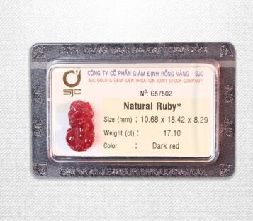 Natural Dark Red Ruby Feng Shui Wealthy Good Luck Attract Pixiu G57502