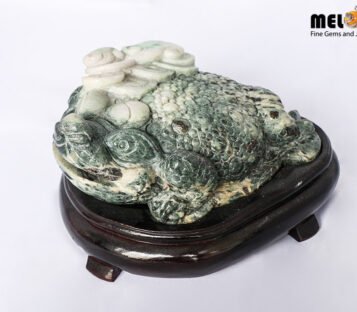 Natural Jade Feng Shui Good Luck Wealthy Frog With Coin TPT13 3 Natural Jade Feng Shui Good Luck Wealthy Frog With Coin TPT13 1