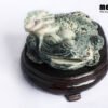 Natural Jade Feng Shui Good Luck Wealthy Frog With Coin TPT13 2