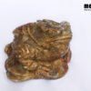 Natural Jade Feng Shui Good Luck Wealthy Frog With Coin TPT16 2