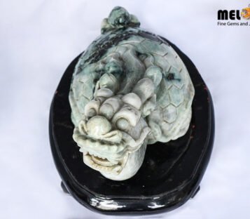 Natural Jade Feng Shui Power Good Luck Dragon Turtle TPT25 1