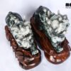 Natural Jade Feng Shui Wealthy Good Luck Attract Pixiu TPT23 2