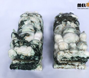 Natural Jade Feng Shui Wealthy Good Luck Attract Pixiu TPT26 1