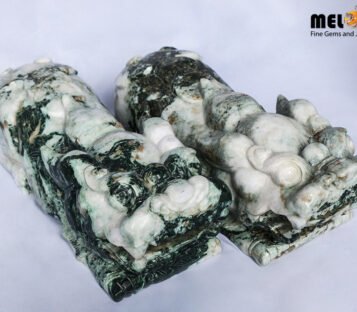 Natural Jade Feng Shui Wealthy Good Luck Attract Pixiu TPT26