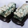 Natural Jade Feng Shui Wealthy Good Luck Attract Pixiu TPT27 3