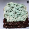 Natural Jade Fengshui Twin Dragon Statue TPT09 2 Natural Jade Fengshui Twin Dragon Statue TPT09 1