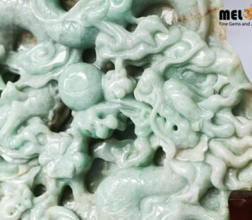Natural Jade Fengshui Twin Dragon Statue TPT09 3 Natural Jade Fengshui Twin Dragon Statue TPT09 3