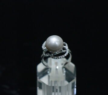Natural Pearl With Silver Ring NB004