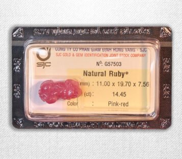 Natural Pink Red Ruby Feng Shui Wealthy Good Luck Attract Pixiu G57503