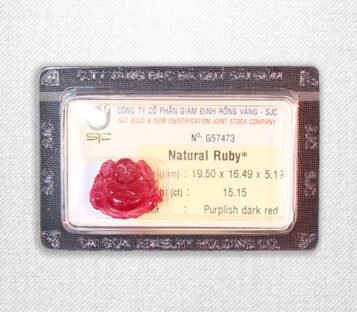 Natural Purplish Dark Red Ruby Feng Shui Smilling Happy Good Luck Statue G57473