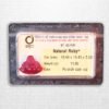 Natural Purplish Dark Red Ruby Feng Shui Smilling Happy Good Luck Statue G57480
