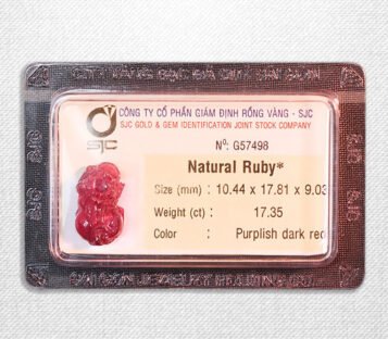 Natural Purplish Dark Red Ruby Feng Shui Wealthy Good Luck Attract Pixiu G57498