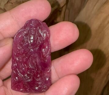 Natural Ruby Loving Kindness Quan Yin RQA04