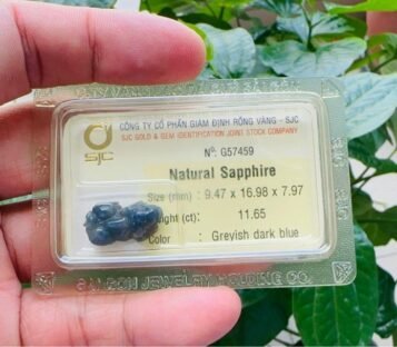 Natural Sapphire Feng Shui Wealthy Good Luck Attract Pixiu 57459