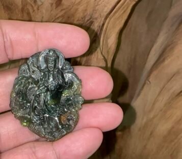 Natural Sapphire Loving Kindness Quan Yin SCQA01 2