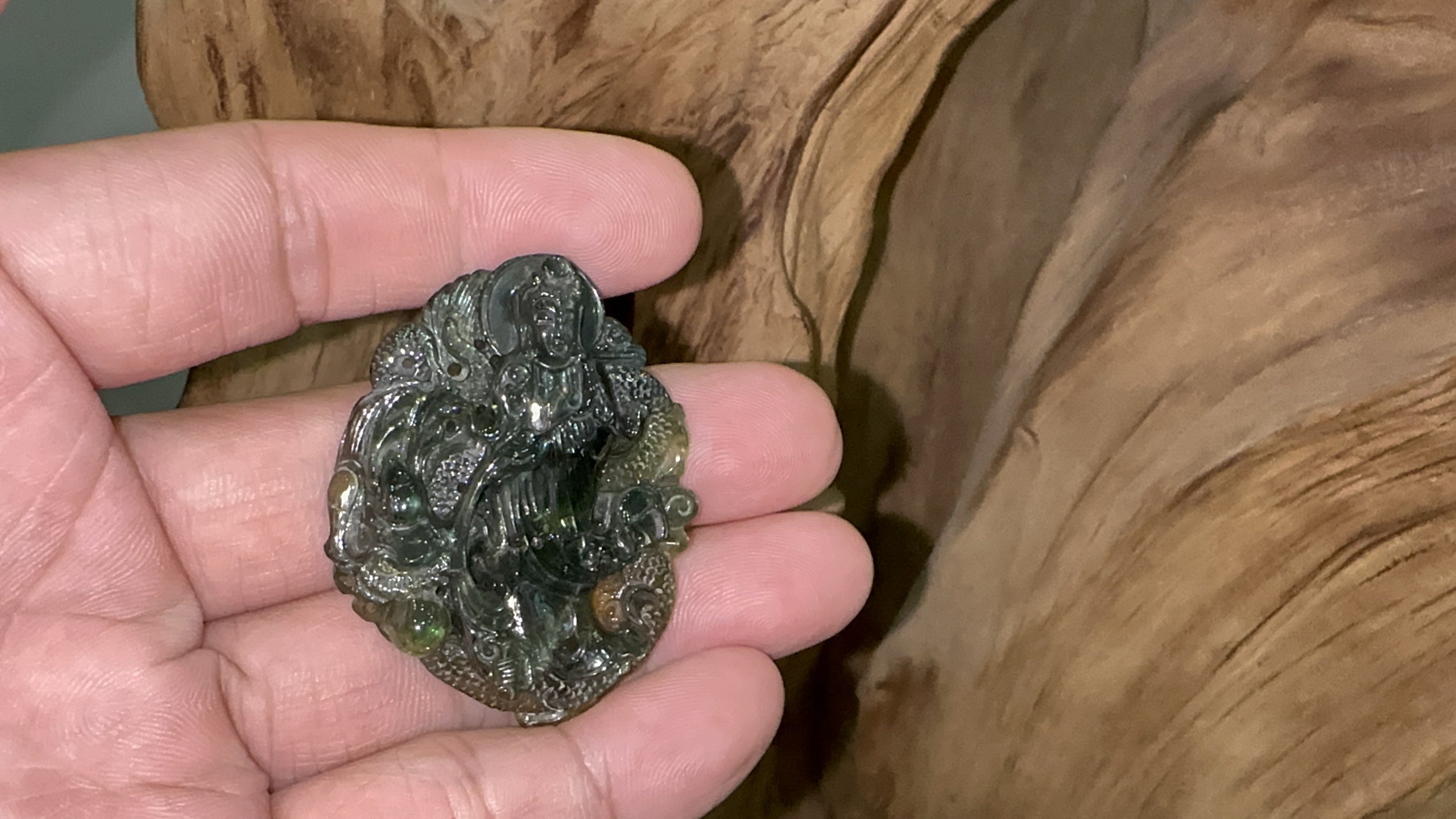 Natural Sapphire Loving Kindness Quan Yin SCQA01 5 Natural Sapphire Loving Kindness Quan Yin SCQA01
