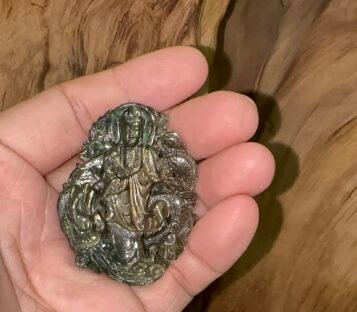 Natural Sapphire Loving Kindness Quan Yin SCQA02