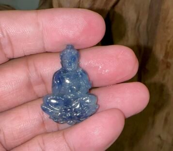 Natural Sapphire Loving Kindness Quan Yin TPT36