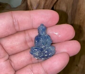 Natural Sapphire Loving Kindness Quan Yin TPT36 2