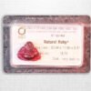 Natural Very Dark Red Ruby Feng Shui Smilling Happy Good Luck Statue G57481