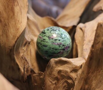 Ruby Zoisite Quartz Ball CPT2 3
